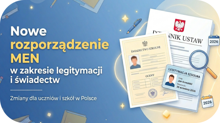 Nowe rozporządzenie MEN w zakresie legitymacji i świadectw